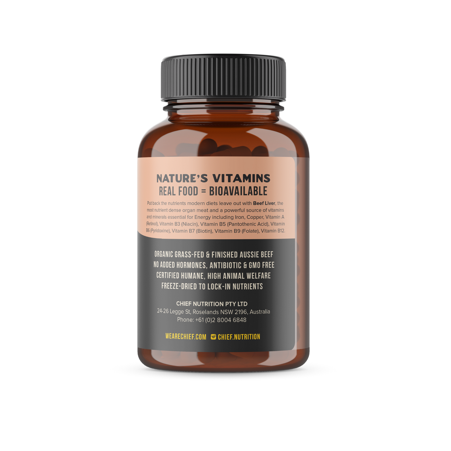 Chief Organic Beef Liver Energy Boost (120 Capsules)
