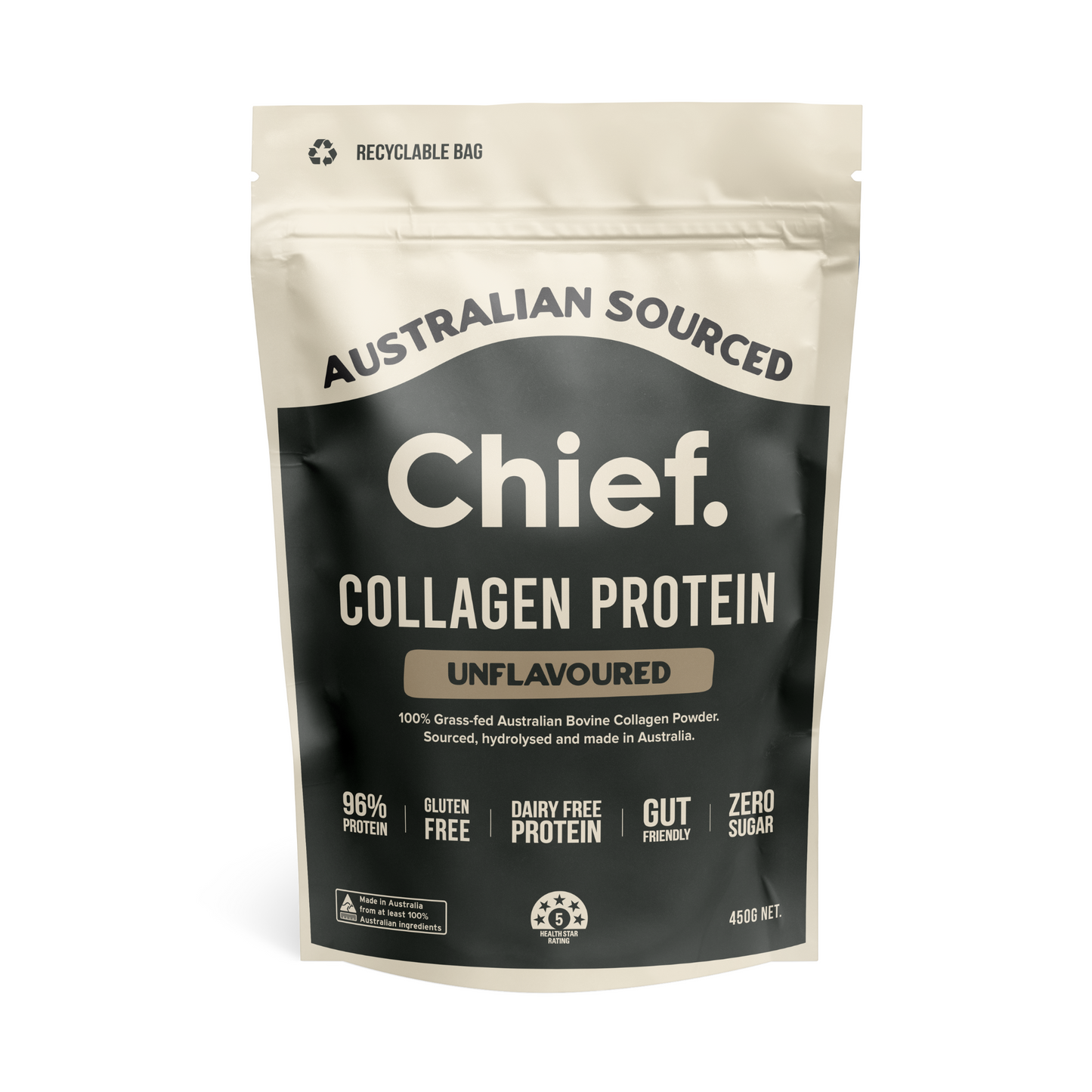 Chief Collagen Protein Unflavoured 450g